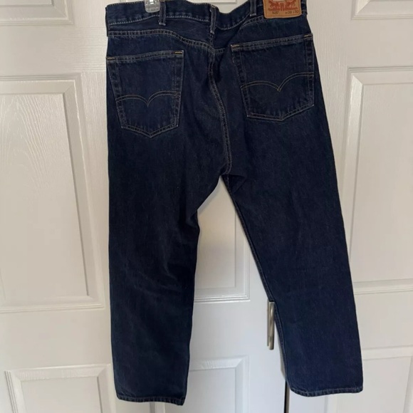 Men's Dark Blue Jeans - Picture 5 of 6